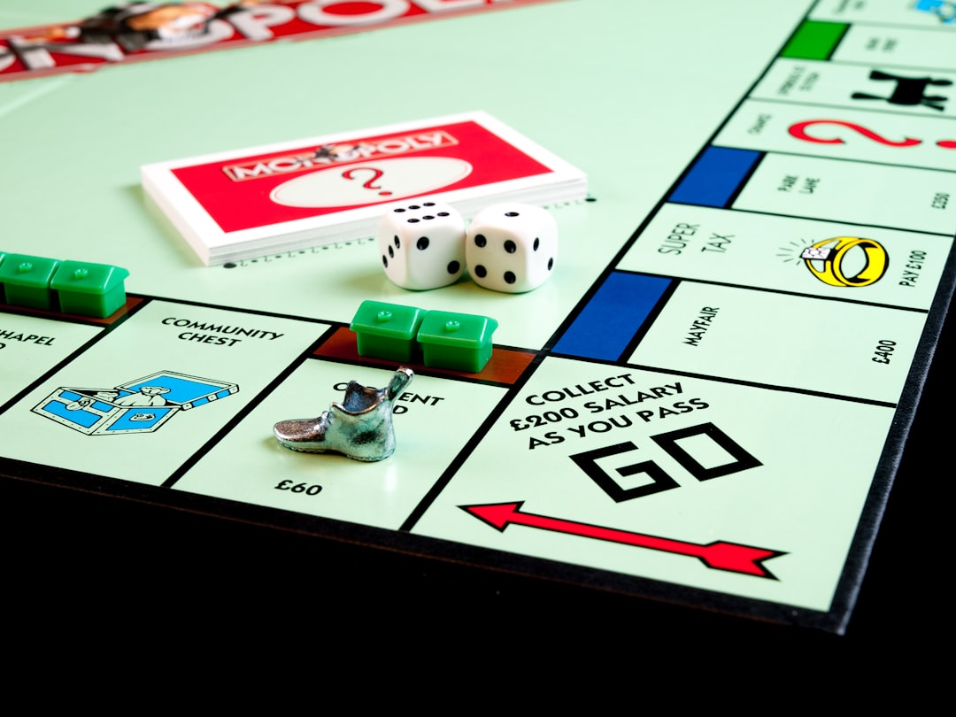 Monopoly board game representing business strategy and market competition skills taught through entrepreneur board games